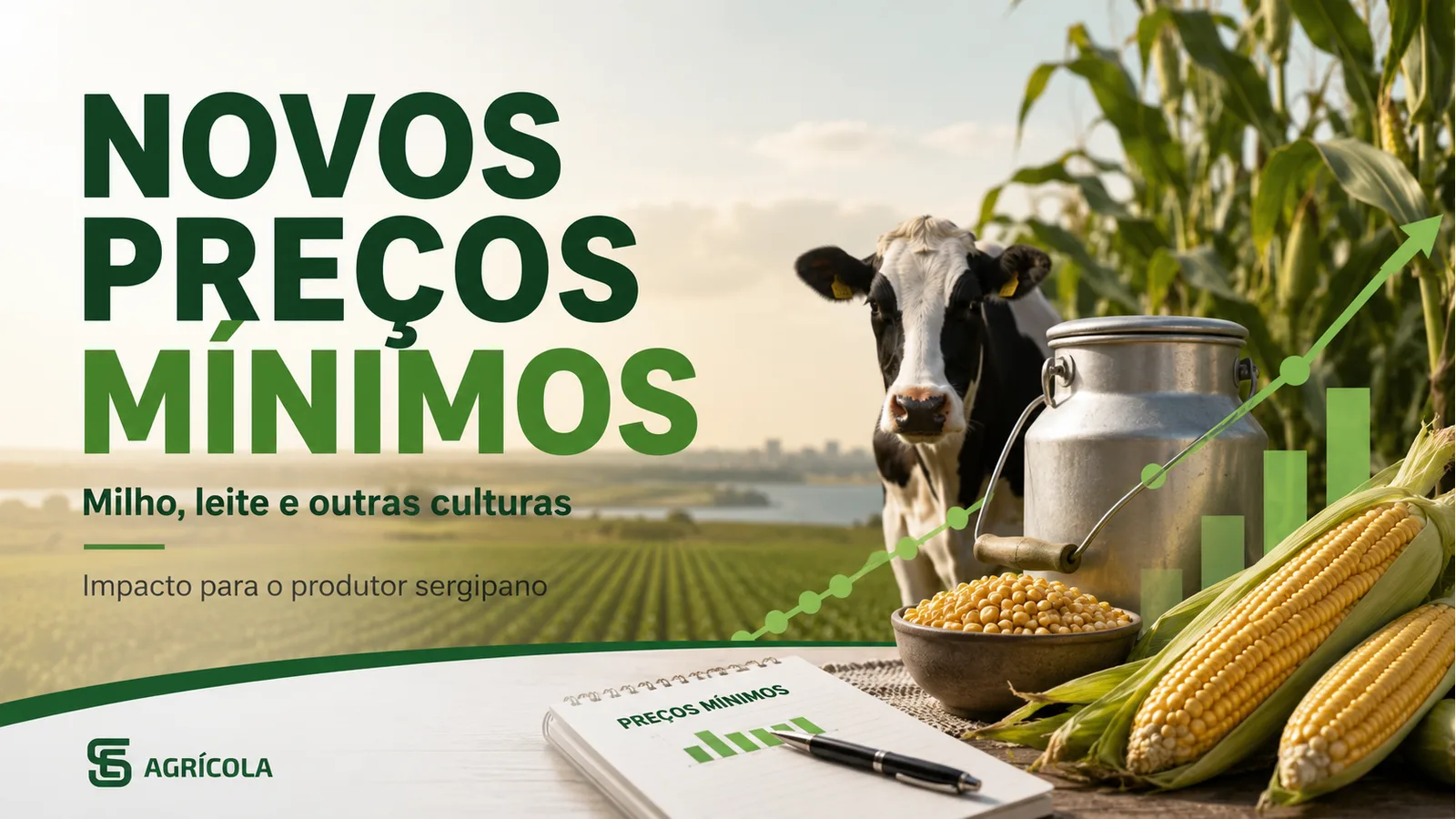 Novos preços mínimos para milho, leite e outras culturas entram no radar dos produtores sergipanos