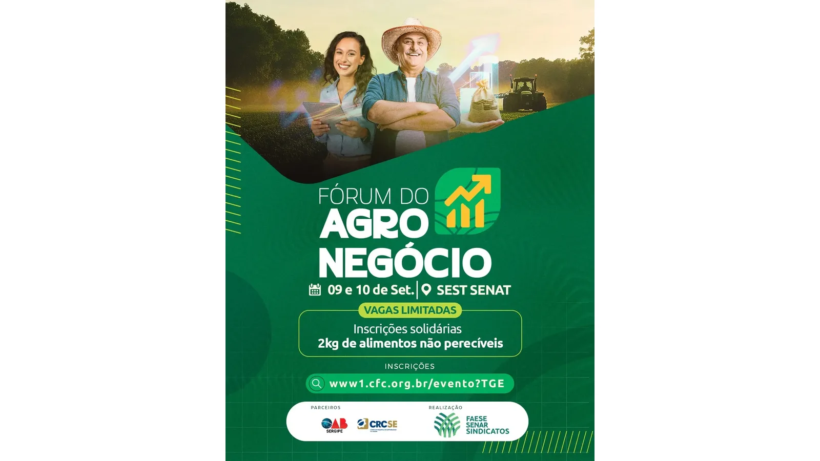 Fórum do Agronegócio abre inscrições para produtores e profissionais em Sergipe